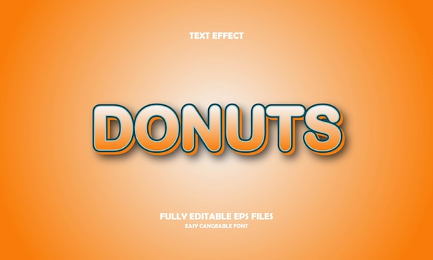 Donuts teksteffect