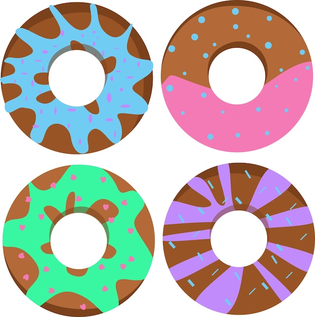 Vector donutssweets baked goods