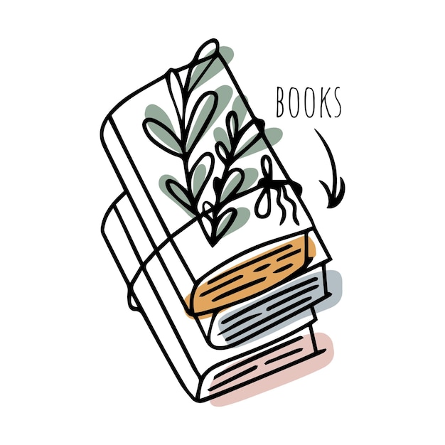 Doodle boek met planten lezen