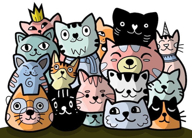 doodle cats group