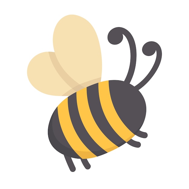 Doodle clipart Cute cartoon bee All objects are repainted