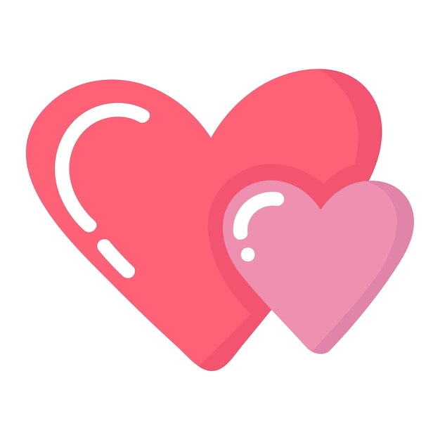 Doodle clipart cute heart for decoration