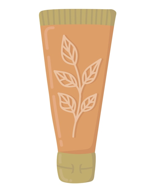 Doodle clipart skin care cream packaging