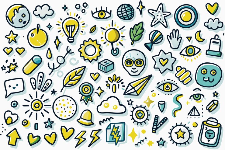 वेक्टर doodle collaboration icon