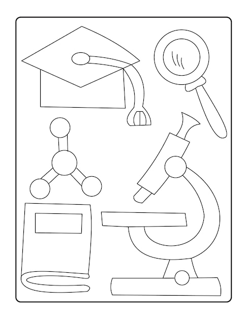 Doodle coloring pages for kids