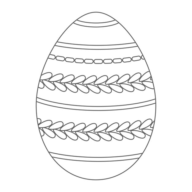 Doodle Easter egg Sketch eggs for cards logos holidays Happy Easter hand drawn isolated on white background Vector set of easter eggs in doodle style Hand drawn illustration