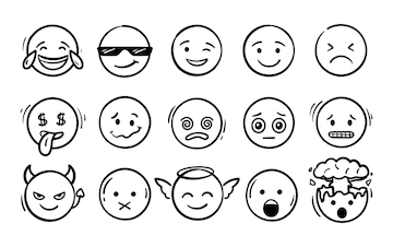 3d Emoji Face Vector Art PNG, Emoji Feeling Faces Vector