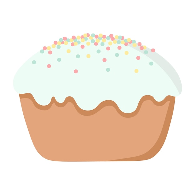 doodle flat clipart sweet easter cake