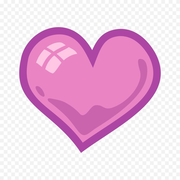 doodle hand drawn heart drawing on white background