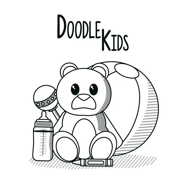 Doodle cartoni animati per bambini