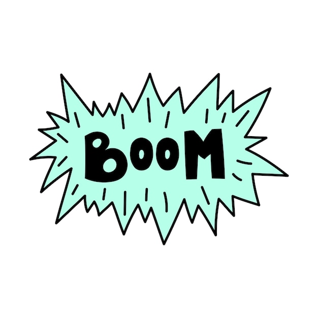 Doodle komische boom