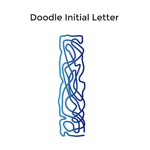 Шрифт Doodle Letter I