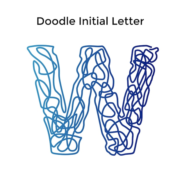 Doodle Letter Font W