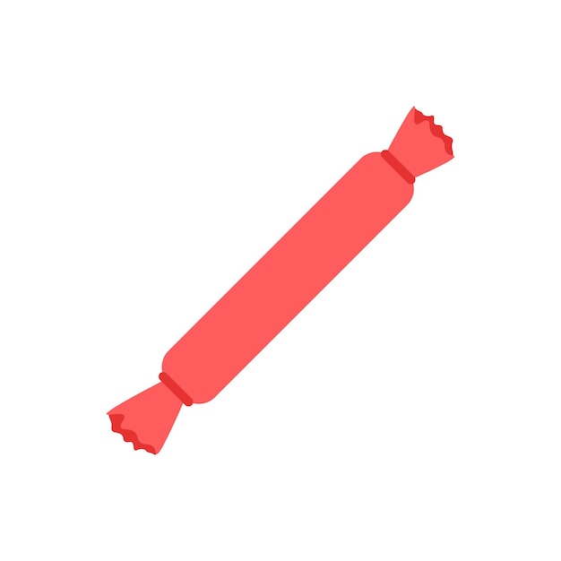Doodle long candy in a wrapper Vector clipart
