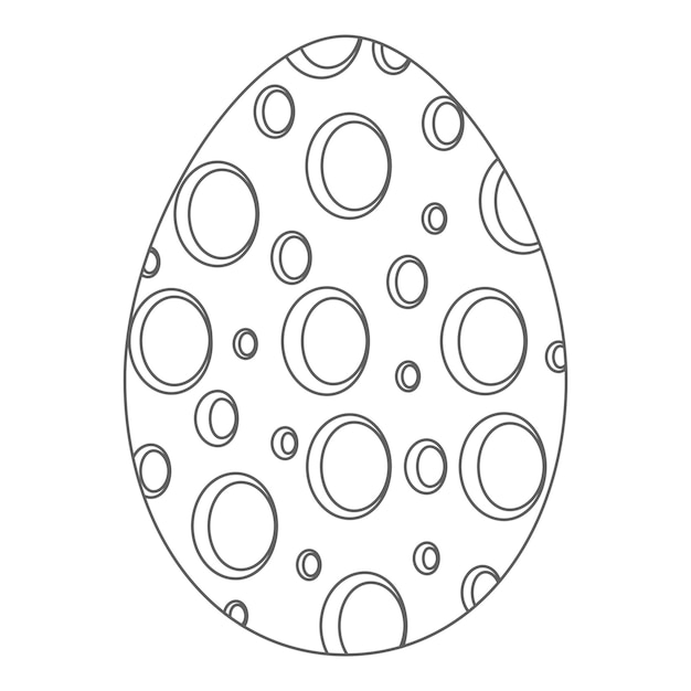 Doodle paasei schets eieren voor kaarten logo's vakantie Happy Easter hand getrokken geïsoleerd op witte achtergrond Vector set paaseieren in doodle stijl Hand getekende illustratie