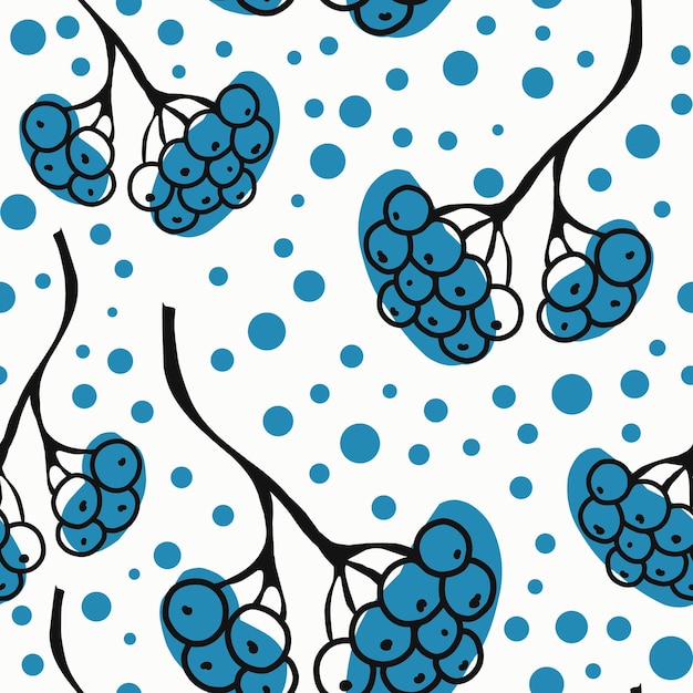 Doodle planten Grunge monochrome textuur Vector set van elementen
