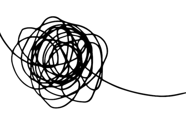 Doodle schetsmatige pen en krabbel geïsoleerd op een witte achtergrond vectorillustratie