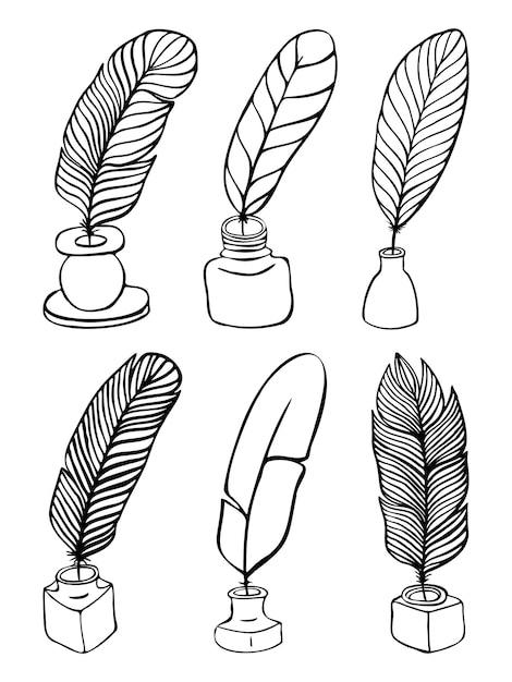 quill coloring pages