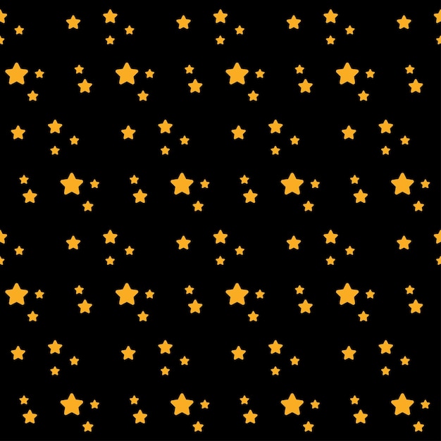 Doodle ster naadloze patroon achtergrond