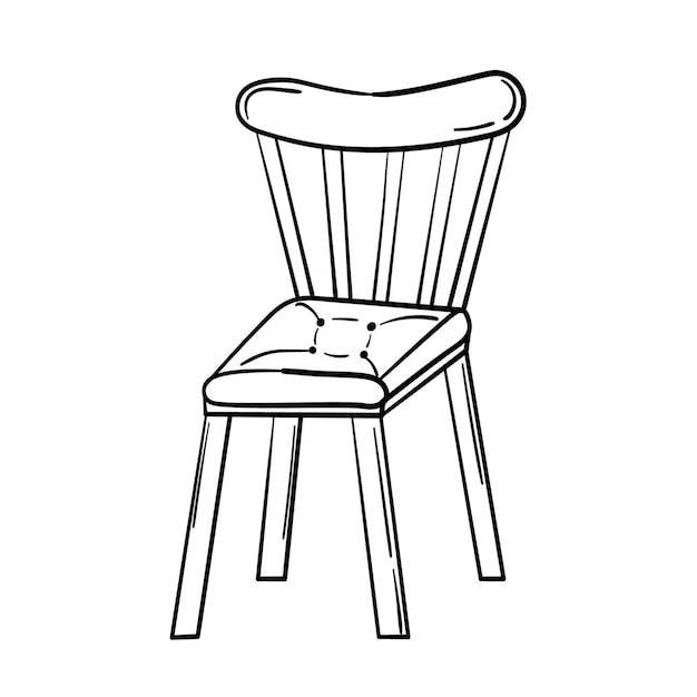 柔らかいクッション付きの落書きステッカー椅子