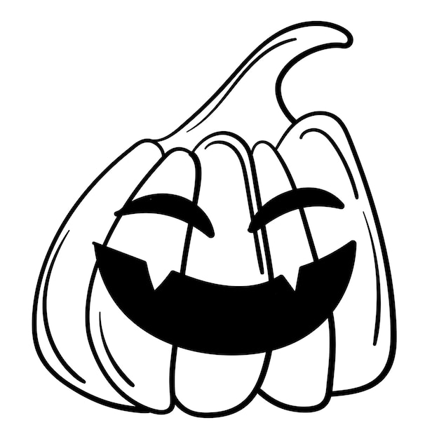 Decorazione adesiva doodle per la celebrazione di halloween