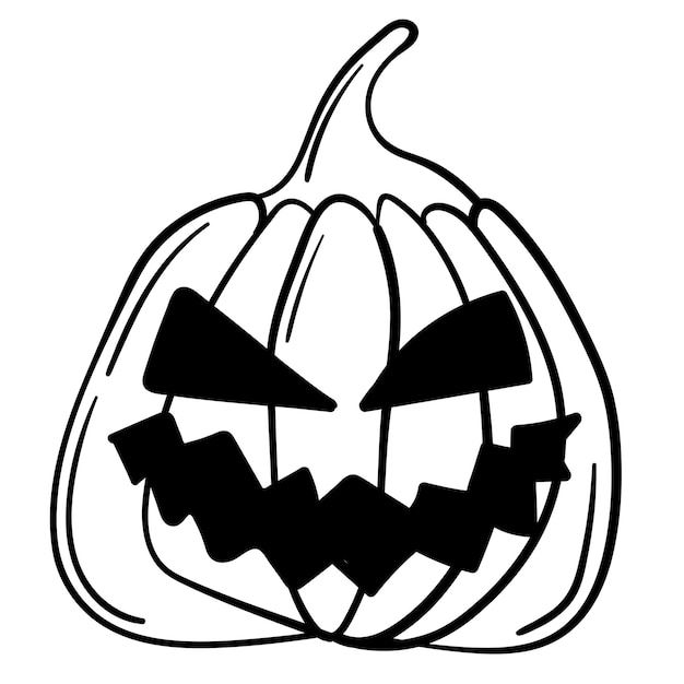 Vector doodle sticker decoration for halloween celebration