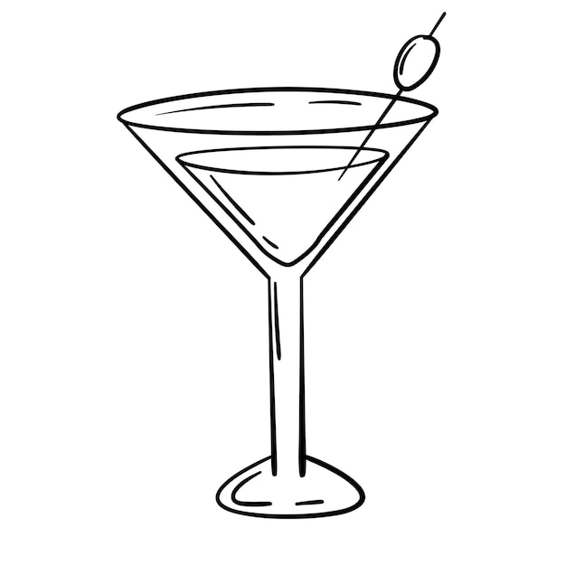 Doodle sticker met verfrissende cocktails