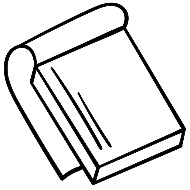 Adesivo doodle con semplice blocco note