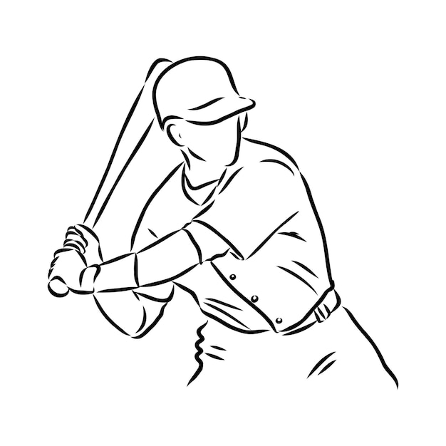 Vector doodle-stijl honkbal en handschoen in vectorformaat