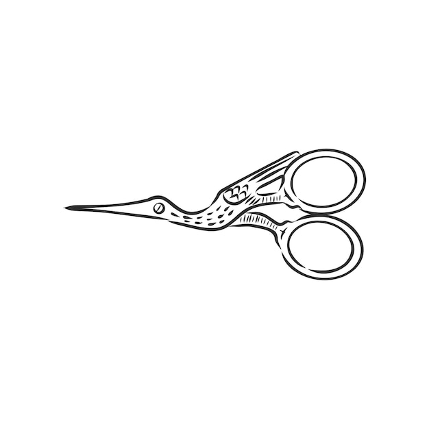 Doodle style scissors illustration. Scissors vector sketch illustration . vector sketch