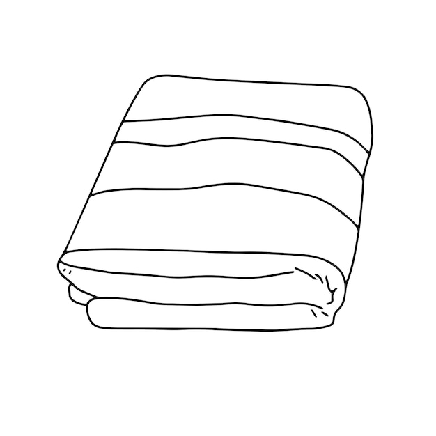 Vector doodle towel