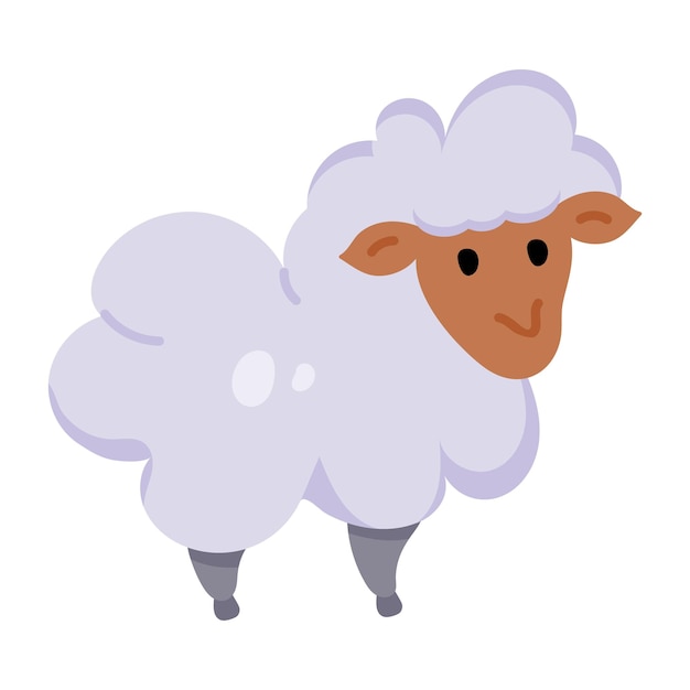 Doodle vector ontwerp van schapen