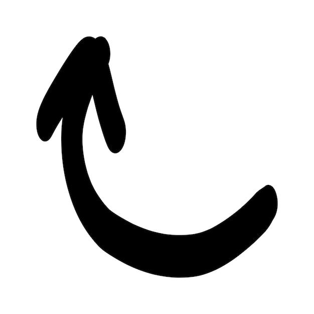 Doodle vormen pijlen schets elementen vector cartoon pijl handgetekende icoon