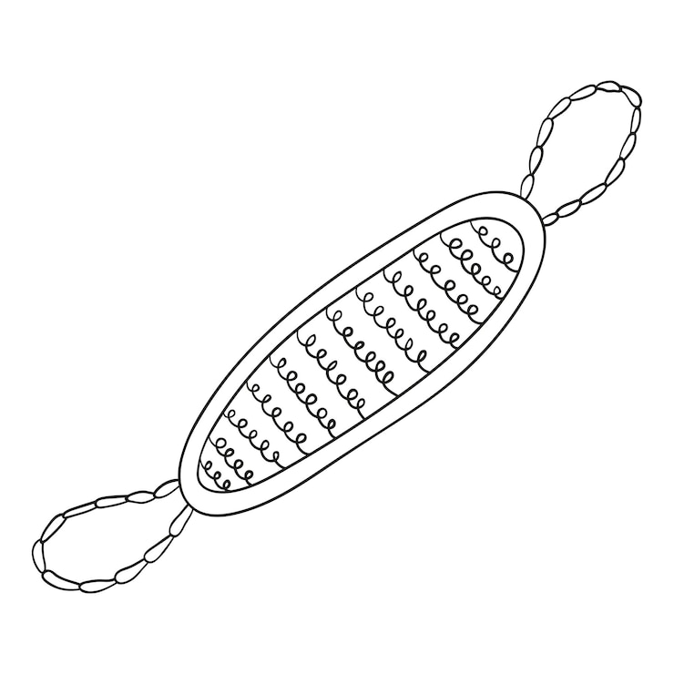 Vector doodle washcloth for sauna and bath