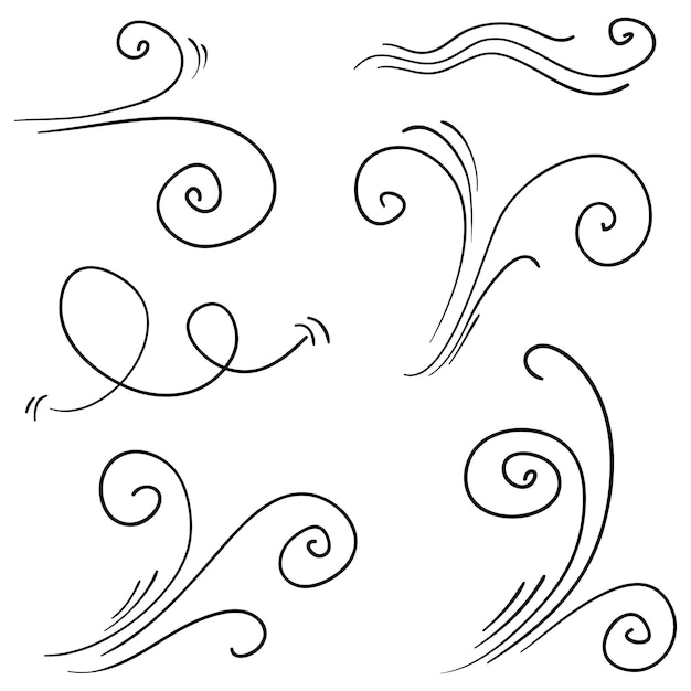 Doodle wind illustration vector handrawn style