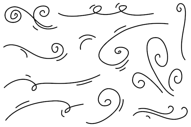 Doodle wind illustration vector handrawn style