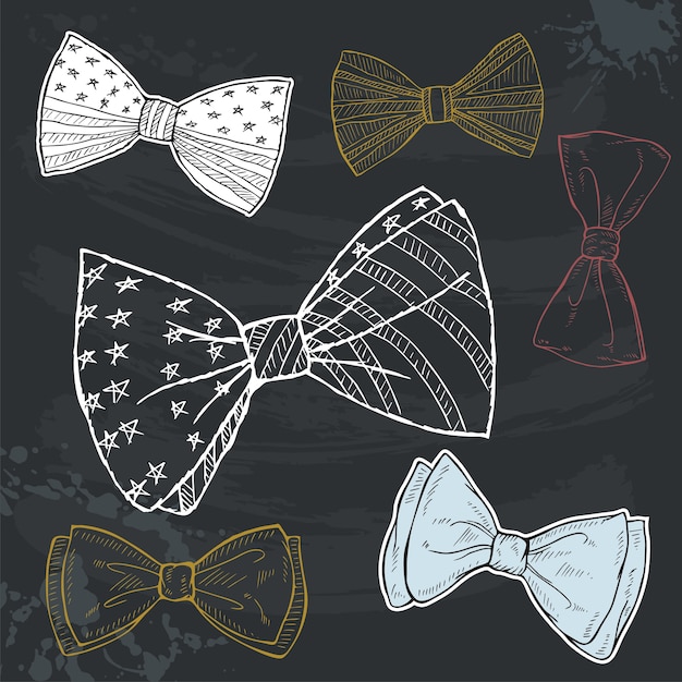 Doodles bow tie elements.