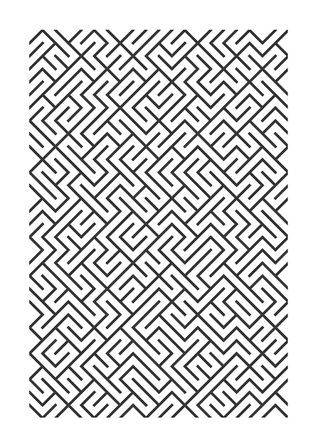 Doolhofpatroon Naadloos patroon Vector achtergrond