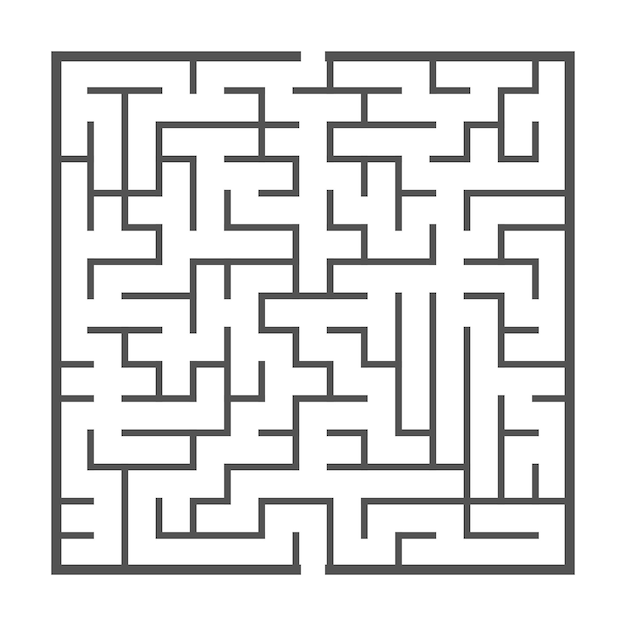 Doolhofspel illustratie