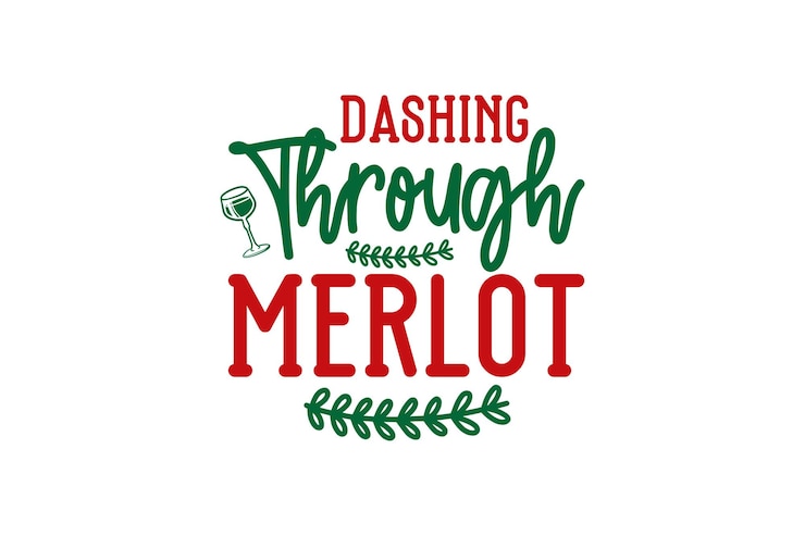 Vector door de merlot springen