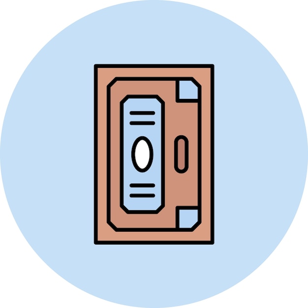 Door Flat Illustration