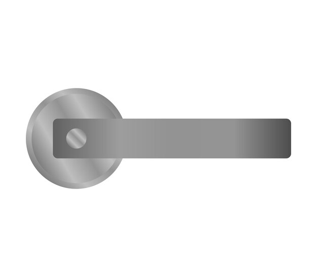 Vector door handle illustrated