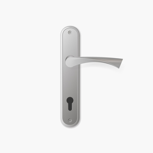 Vector door handle isolated on white background