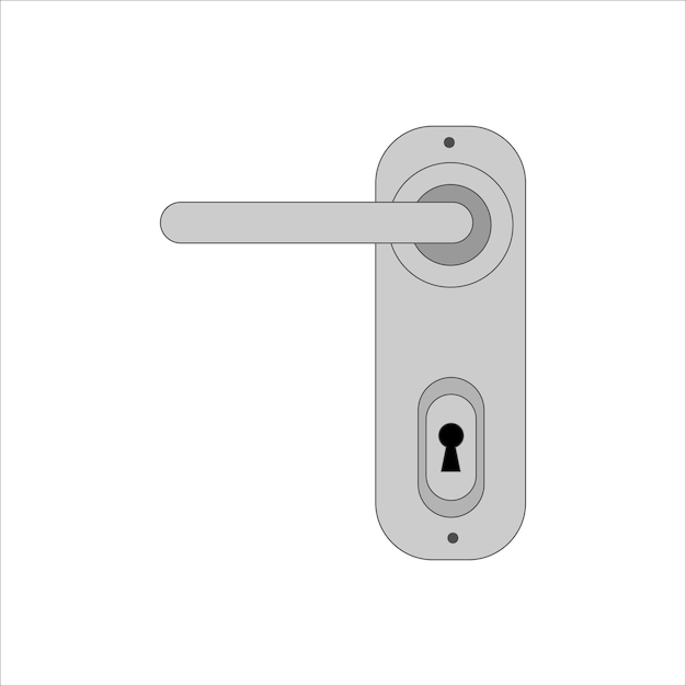 door handle vector