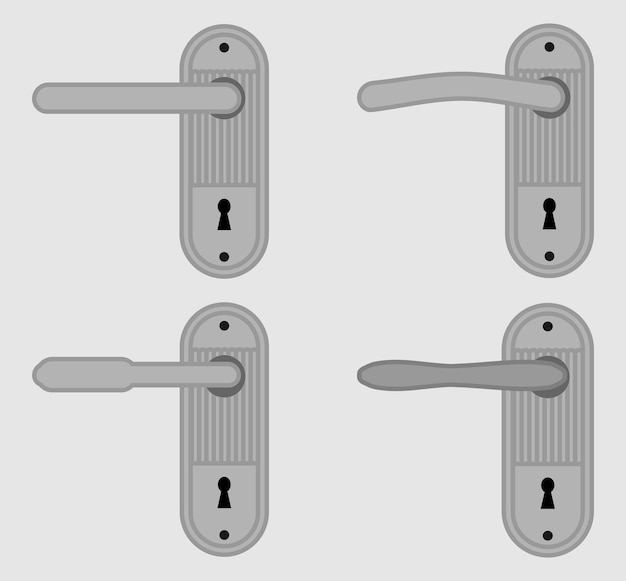 door handle vector