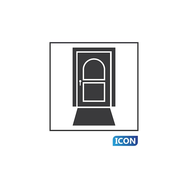 Door icon vector illustration