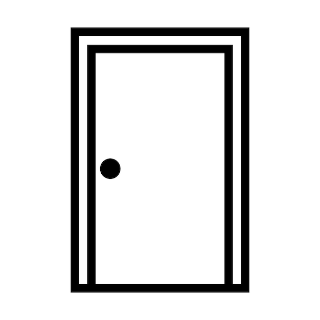 Вектор значка двери