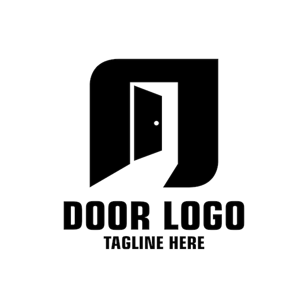 Vector door logo design template inspiration, vector illustration.