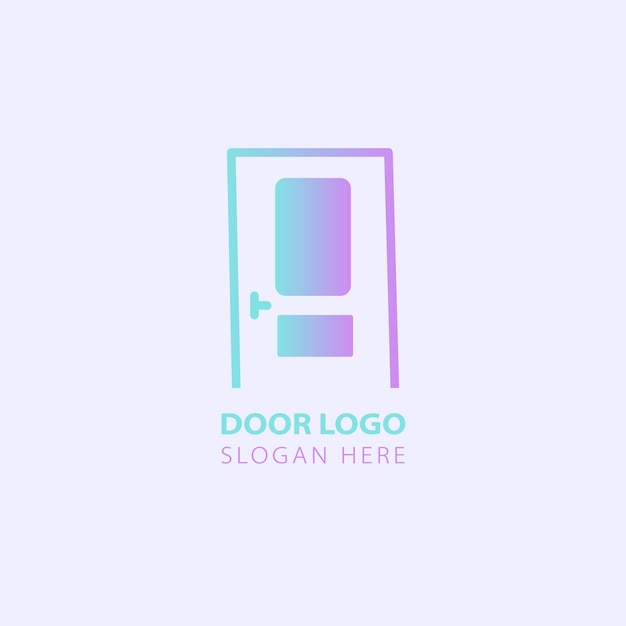 Vector door logo design