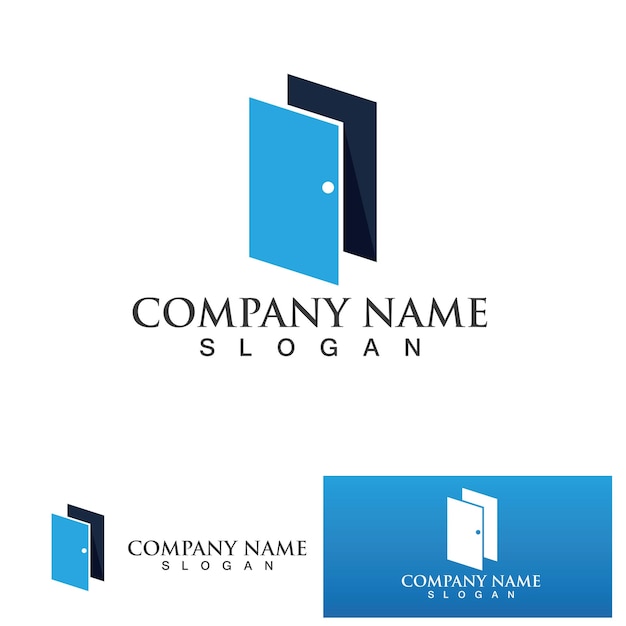 Door logo and symbol vector